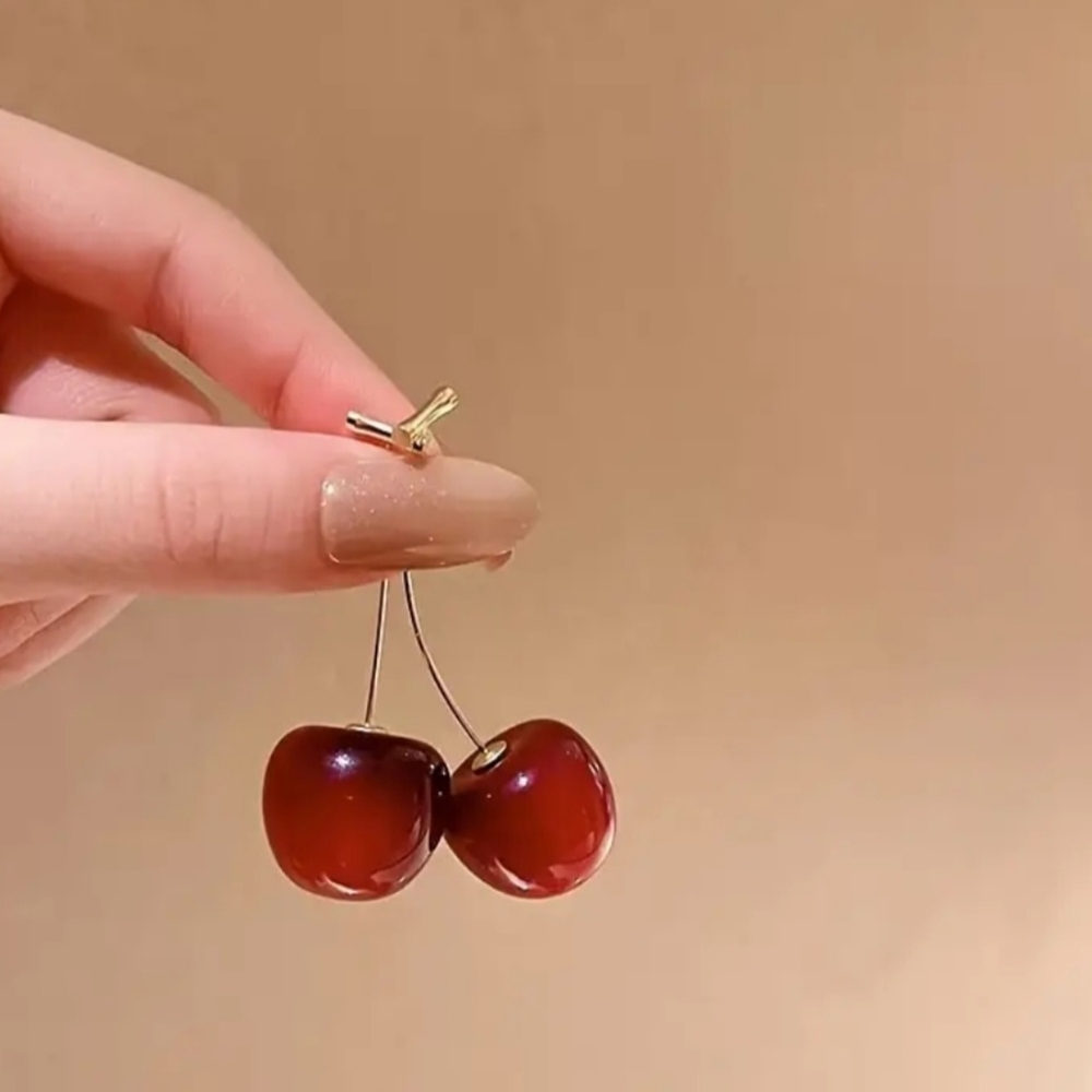- 🍒Cherry Drop Earrings, New in Package